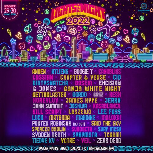 Tickets Now On Sale Now For Lights All Night, Texas’ Longest Running Electronic Music Festival!